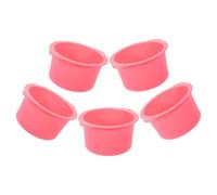 KAILIKETIY Lot de 5 Bols en Silicone 400ml pour Machine à Cire Épilation, Réutilisables et Compatibles Plupart des Chauffe-cire, pour Usage en Salon