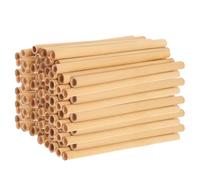 KAILIKETIY Lot de 50 Tubes Naturels pour Ruches à Abeilles, Tubes de Nidification pour Apiculture, Matériau Naturel Khaki, Pollinisation et Élevage en Extérieur