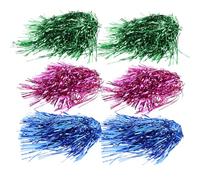 KAILIKETIY Lot de 6 Fausses Chevelures Colorées pour Fille, Accessoires Cheveux Festifs en Pet et Pvc, Faciles à Porter, pour Fêtes et Présents D'garçon et Filles