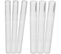 KAILIKETIY Lot de 6 Flacons Vides pour Vernis à Ongles Pinceau, Bouteille de Remplissage sous Vide pour Huile Cuticules, Soin des Ongles Pratique et Précis