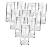 KAILIKETIY Lot de 8 Flacons Rechargeables en Plastique Blanc 30ml pour Déodorants Solides à Lèvres, Portable Fabriquer Vos Propres Déodorants la Maison