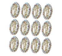 KAILIKETIY Lot De Breloques Pour Nail Art Jésus Strass Pour Femme Accessoire De Manucure Noël Métal