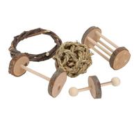 KAILIKETIY Mâcher en Bois Marron pour Hamsters et Perroquets, Multifonction pour Cage, pour L'hygiène Dentaire des Petits Animaux