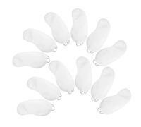 KAILIKETIY Masques Yeux en Polyester Blanc Confortables à Porter, Lot de 12 Pièces, Adaptés pour Usage Intérieur et Jeux, pour Utilisateurs D'ordinateur