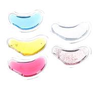 KAILIKETIY Pack de 5 Patchs Yeux en Gel Pvc 6,5 Cm, Utilisation Chaud et Froid, Soin Anti-rides et Massage pour Soulager la Fatigue Oculaire