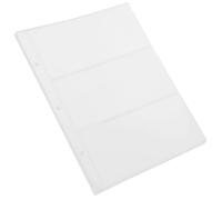 KAILIKETIY Pages du Livre de Recouvrement de Créances en PVC Blanc, 10 Pages par Paquet, Housse de Protection Légère pour Billets et Monnaie