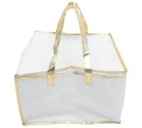 KAILIKETIY Paquet Isotherme en Tissu Blanc pour Conservation et Isolation Thermique des Aliments, pour Fête en Plein Air et Emballage Pizza à Emporter Couleur Aléatoire
