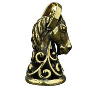 KAILIKETIY Pendentif Décoration Suspendue Unique et Chic Vintage Tête de Cheval en Laiton Or Ne Se Décolore Pas pour ou Porte-clés Embellissement de Paquet