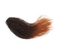 KAILIKETIY perruque tresse africaine cheveux bouclés au crochet cheveux au crochet vague d'eau des extensions de Fil haute température Brun