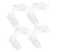 KAILIKETIY Plaquettes De Nez En Silicone Transparentes Pour Lunettes Optiques, Lot De 3 Pièces, Coussinets Nasaux Antidérapants U-marqués 3 Trous, Confortables Et Adaptés Pour Usage Quotidien