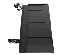 KAILIKETIY Plateau de Peinture en Plastique Noir Bords Relevés Résistant à L'usure, Support Léger pour Pinceaux de Peinture, pour Chevalet D'artiste et Atelier