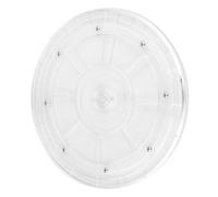 KAILIKETIY Plateau Lisse en Acrylique Transparent Tournant Rotatif et Forme Ronde et Organisation la Cuisine Pratique pour Rangement Épices