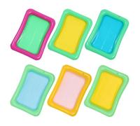 KAILIKETIY Plateaux de Service Gonflables Couleur Aléatoire en Pvc Lot de 6 Bar de Service Portable Gardant Nourriture et Boissons Froids pour Buffet Réfrigéré pour