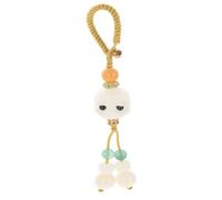 KAILIKETIY Porte-Clés Bodhi Perles Naturelles et Lanière Téléphone Compacte pour Ornement de Téléphone Portable et Clés de Voiture