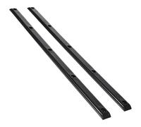 KAILIKETIY Rails Anti-Collision Skateboard 2 Pièces en Plastique Noir | Longboard et Plateau, Remplacement Vis de Montage, Résistance à Haute Température, Usage Simple