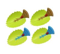 KAILIKETIY Rallonge de Robinet en Tpe et Plastique Vert, Lot de 4 Pièces pour Guide de Robinet Pratique, Outil Auxiliaire Lavage des Mains des Garçon et Filles Lavabo Couleur Aléatoire