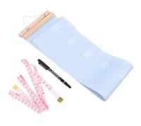 KAILIKETIY Règle de Mesure Taille pour Maternelle en Toile et Bois, Toise Murale Bleue Facile à Suspendre, pour Chambre D'garçon et Filles en Maternelle