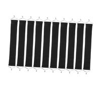 KAILIKETIY Sangles de Soutien pour Fauteuil de Salon, Sangles de Rechange pour chaises de Jardin, 10pcs, Nylon et métal, Noir, pour chaises Longues, Usage extérieur et Pique-niques
