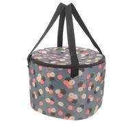 KAILIKETIY Seau Portable pour Bain de Pied en Nylon Capacité, Motif Fleur la Mode, Fiable et Protection de L'intimité, Maison Voyages