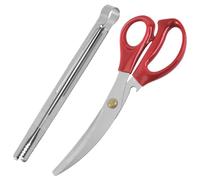 KAILIKETIY Set 2 Pièces Ciseaux à Barbecue en Acier Inoxydable Pince Antidérapante et Décapsuleur, Accessoires pour Barbecue à Domicile Soirée