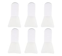 KAILIKETIY Set de 6 Pinceaux Mini Masque Visage en Silicone Blanc, Doux Peau, Nettoyage et L'application du Masque Facial
