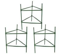 KAILIKETIY Sets de Cages de Support pour Plantes Facile à Monter Lot de 3 en Acier et Plastique Vert, Treillis pour Légumes pour Jardin et Croissance Verticale des Plants