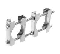 KAILIKETIY Support de Mât Double Antenne en Fer Fixation M6 Résistant aux Intempéries pour Installation Extérieure et Stabilité Améliorée du Signal