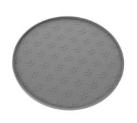 KAILIKETIY Tapis d'alimentation pour Animaux en Silicone Rond Antidébordement pour Petits Chiens, Tapis Slow Feed Décoratif et Antidérapant Adapté aux Zones de Repas à Maison