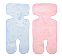 KAILIKETIY Tapis de Siège Bébé Été 2pcs en Tissu Non Tissé Double Couche Absorbant la Transpiration pour Poussette Pratique et Confortable