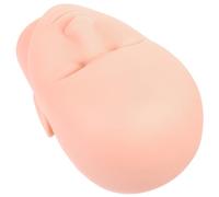 KAILIKETIY Tête de Mannequin pour Extensions de Cils en Pvc Rose, Outil D'entraînement pour Débutants, pour Usage Individuel et Salons de Beauté