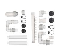 KAILIKETIY Tube D'arrivée et D'évacuation d'eau pour Aquarium 12mm en Abs Design Coudé Lisse, Accessoire Portable pour Filtre Externe de Bassin à Poissons