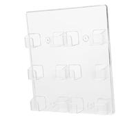 KAILIKETIY Verre Organique Porte-cartes de Visite Rectangulaire, de Bureau | Grosse Capacité, Design Multicouche à Compartiments, Pose Bureau, Lecture Aisée, Nettoyage Simple, pour Cartes
