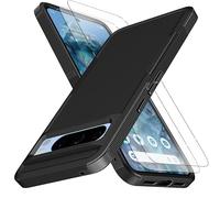 KaiMai Coque pour Pixel 8 Pro [3 m de qualité militaire contre les chutes] [antidérapant] [2 protections d'écran TPE HD] Coque intégrale résistante aux chocs pour Google Pixel 8 Pro 6,7" (noir)