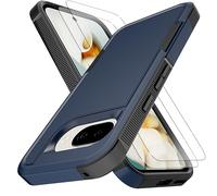 KaiMai Coque pour Pixel 9A [3 m de qualité militaire contre les chutes] [antidérapant] [2 films de protection d'écran TPE HD] Coque intégrale résistante aux chocs pour Google Pixel 9A 6,3" (bleu)