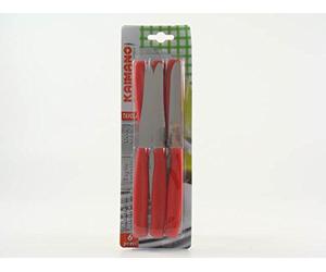 KAIMANO Couteau de table Dinamik rouge 6 pièces