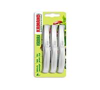 Kaimano KDN040106W Set de 6 Couteau de Table, Acier Inoxydable, Blanc, 28 x 10 x 2 cm