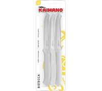Kaimano KTS031406W Set de 6 Couteau à Viande, Acier Inoxydable, Blanc, 28 x 10 x 2 cm