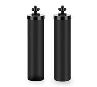 Kainasch Lot de 2 filtres à eau de rechange pour Berkey, noir, compatibles avec Berkey Big, Light, Imperial, Travel, Crown, Royal Series