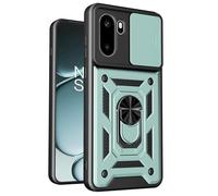 Kainevy Coque pour Oneplus 15R avec Cache Camera et Anneau Support Metal, Housse Etui Protection Antichoc Militaire renforcée pour Oneplus 15R, Homme (Vert)
