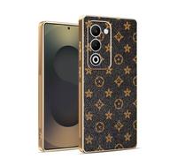 Kainevy Coque pour Oppo A5m, Etui Antichoc Cuir Silicone Ultra Fine pour Oppo A5m avec Camera Protection, Housse Motif Leopard Chic Luxe Aesthetic (Monogramme)