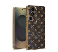 Kainevy Coque pour Oppo Reno 10 Pro Plus, Etui Antichoc Cuir Silicone Ultra Fine pour Oppo Reno 10 Pro Plus avec Camera Protection, Housse Motif Leopard Chic Luxe Aesthetic (Monogramme)