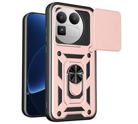 Kainevy Coque pour Realme GT 8 Pro avec Cache Camera et Anneau Support Metal, Housse Etui Protection Antichoc Militaire renforcée pour Realme GT 8 Pro, Homme (Or Rose)