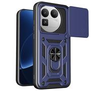 Kainevy Coque pour Realme GT 8 Pro avec Cache Camera et Anneau Support Metal, Housse Etui Protection Antichoc Militaire renforcée pour Realme GT 8 Pro, Homme (Bleu)