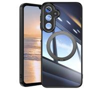 Kainevy Coque pour Samsung A16 5G&4G Transparente Compatible avec MagSafe, Etui Antichoc Militaire pour Samsung Galaxy A16 avec Protection Camera & Support Anneau Rotatif à 360° (Noir)
