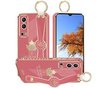 Kainevy pour Coque Vivo Y72 5G avec Anneau et Support Dragonne pour Femme Fille, Etui Protection Antichoc Silicone Souple Ultra Fine pour Vivo Y72 5G Housse Chic Luxe (Rouge)