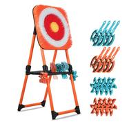 KAINOKAI Ensemble de lancer de hache avec 8 pièces et cible en poils pliable - Jeu d’intérieur et d’extérieur, haches de lancer portables et sûres pour le jardin, la cour et les activités de foire