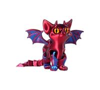 kaiop Figurine Chat Ange Démon Articulé - Jouet 3D Imprimé Aux Articulations Mobiles, Décor De Bureau avec Membres Articulés pour Enfant Cadeau (Couleur Aléatoire)