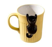 kaiop Mug Chat Drôle,Mug 350ml Mignon A Poignée Confortable Pour Boissons | Chat Mignon Pour Eau Thé Et Jus | Utilisation Maison Cuisine Salon Chambre Bureau