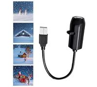 kaiop Projecteur Lumières Noël Extérieur,Projecteur LED de Noël Alimenté par USB - Lampe avec 4 Motifs pour Fête | Décoration Fêtes Maison École Extérieur