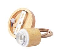 kaiop Support Pour Ampoule - Douilles Pour Ampoules Vintage En Bois Ajustables | Porte-Lampe Plafond,Pour Salle De Bains Garage Vestiaire Café Cages D'escalier Chambre Chambre Pour Cuisine